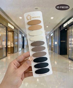 Puchku Set Of 4 Solid Snap Hair...