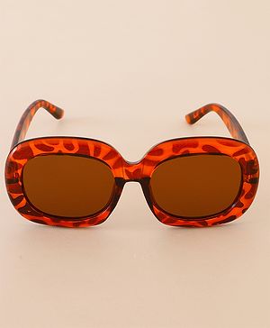 Babyhug Free Size Leopard Print Sunglasses  - Brown