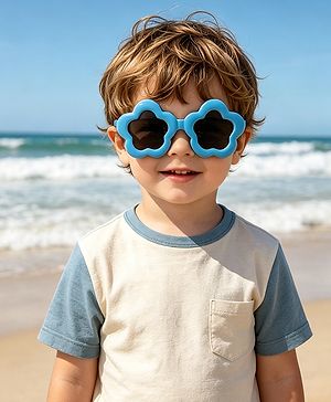 Babyhug Free Size Star Shaped Sunglasses - Blue