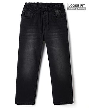 Pine Kids Denim Woven Full Length Jeans in Black