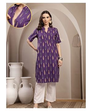 Zelena 100% Cotton Knit Half...