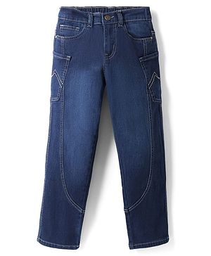 Pine Kids Denim Woven Full Length Jeans - Blue