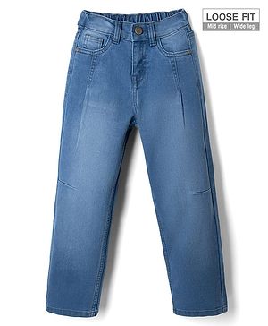 Pine Kids Woven Full Length Denim Jeans - Navy Blue