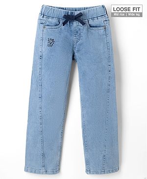 Pine Kids Woven Full Length Denim Jeans - Blue