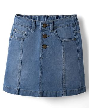 Pine Kids Denim Woven Skirt Above Knee Length in Blue