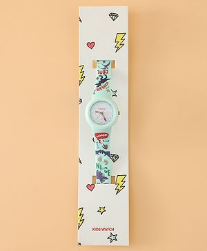 Babyhug Free Size Analog Watch - Light Blue