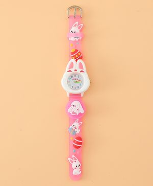 Babyhug Free Size Analog Watch - Pink