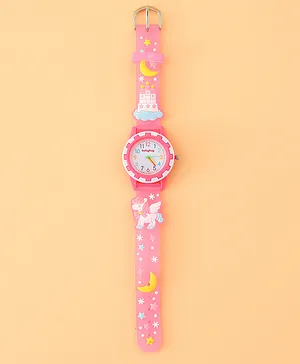 Babyhug Free Size Analog Watch - Pink