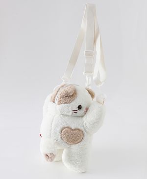 Babyhug Kitty Design Sling Bag Free Size -White