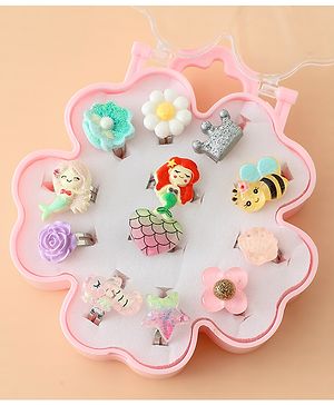 Babyhug Finger Ring Pack of 12 Multicolor Free Size Girl