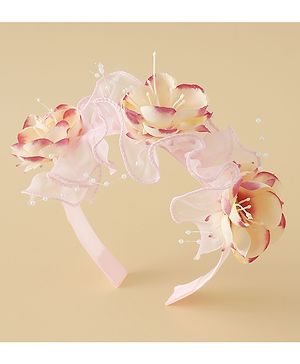 Pine Kids Free Size Tiara Hair Bands - Pink