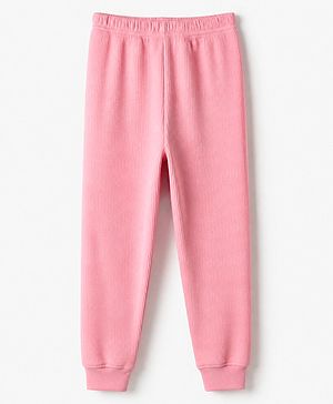 Pine Kids Cotton Mix Knit Full Length Thermal Pant - Light Pink