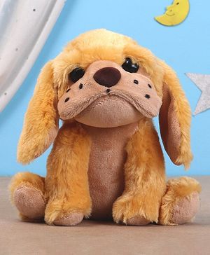 Babyhug Baby Puppy Soft Toy Light Brown - Height 20 cm