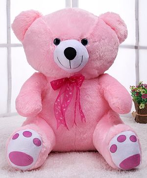 Babyhug Plush Teddy Bear Soft Toy Pink - Height 41 cm