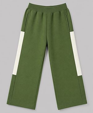 Pine Kids Knit Full Length Cut N Sew Solid Lounge Pant - Olive Green