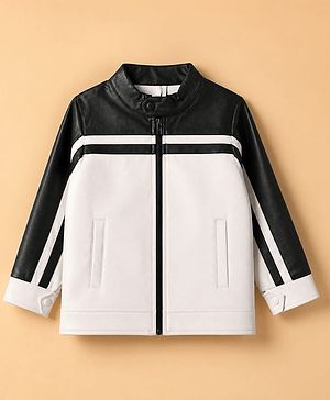 Pine Kids Woven Jackets with Full Sleeves in White