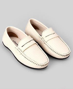 Pine Kids Formal & Party Wear Slip On Loafer - Off White