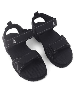 Pine Kids PU Velcro Sandals - Black