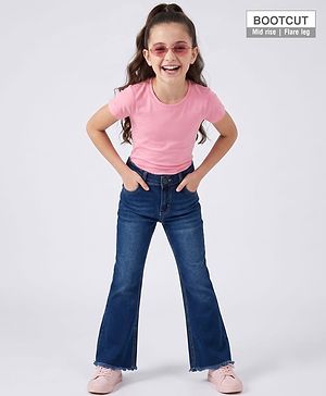 Pine Kids Denim Woven Full Length Jeans - Blue