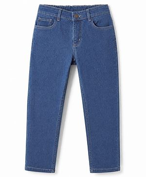 Pine Kids Cotton Mix Woven Denim Full Length Jeans in Royal Blue