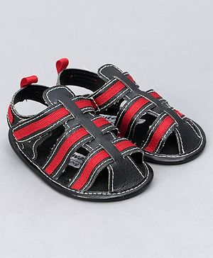 Cute Walk By Babyhug Closed Toe Sandal Style Booties - Red