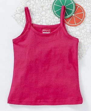 Babyhug Cotton Singlet Slip - Fuchsia