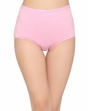 Clovia Solid High Waist Maternity Hipster Panty - Pink