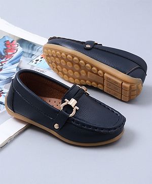 Cute walk by Babyhug Party Wear Loafers - Blue
