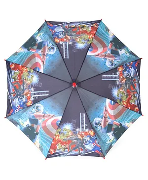 John's Umbrellas Avengers Print - Dark Blue
