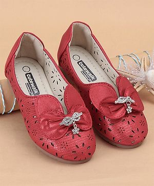 Cute Walk by Babyhug Embellished Bellies - Red