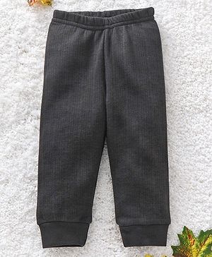 Babyhug Full Length Thermal Bottom - Grey - Preemie Grey