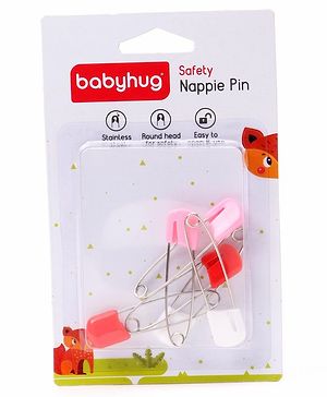 Babyhug-Baby Safety Pins - Multicolor - 14 x 9 cm White