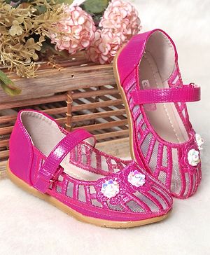 Cute Walk by Babyhug Embellished Bellies - Dark Pink