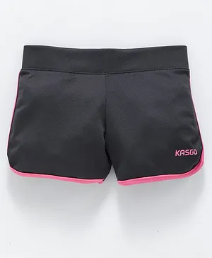 KASGO Solid Shorts - Grey & Pink