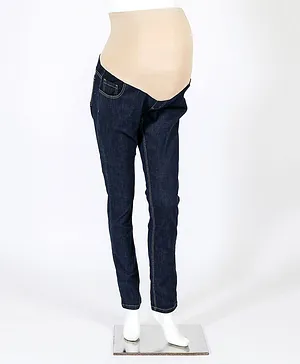 Kriti Full Length Maternity Jeans - Dark Blue
