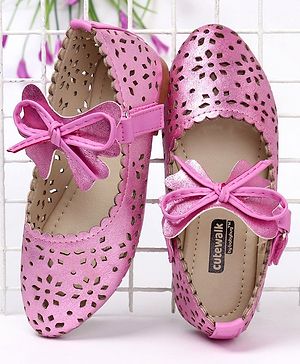 Cute Walk by Babyhug Bellies Bow Applique - Pink - EU 25 Pink