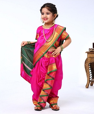 half saree for 4 year girl