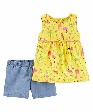 Carters 2-Piece Jungle Poplin...