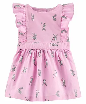 Carter's Bunny Flutter Dress - Pink