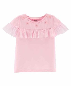 Carters Ruffle Sleeves Top -...