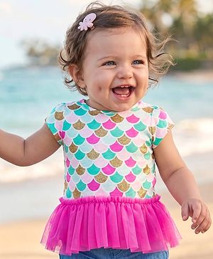 Carters Mermaid Peplum Top -...