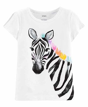 Carters Zebra Split Shoulder...