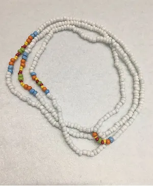 Funkrafts African Beads Design Bracelet - White