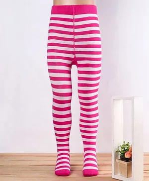 Mustang Tights Striped Pattern - Pink
