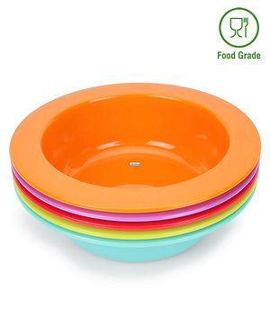 Babyhug 180 ml Feeding Bowls Set of 5 - Multicolor