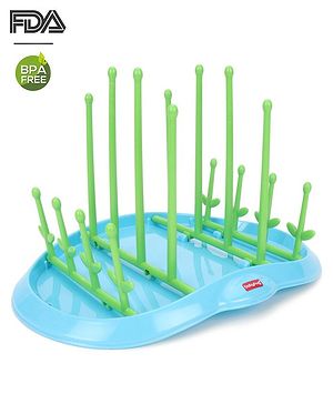 Babyhug Bottle Organizer Cum Drying Rack - Blue