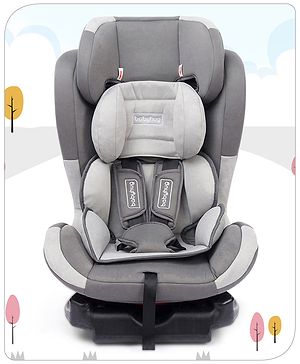 Babyhug Bon Voyage Forward Facing Isofix Convertible Car Seat - Grey