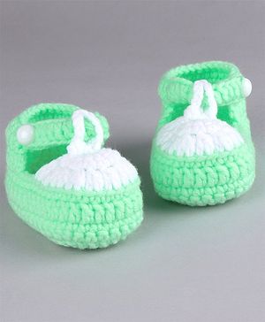 Cute Walk by Babyhug Winter Booties - Green