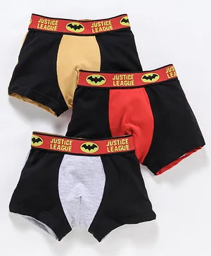 Red Rose Boxer Justice League Print Pack of 3 - Multicolor