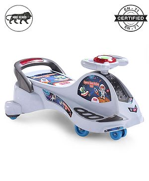 Babyhug Space Gyro Swing Car - Grey